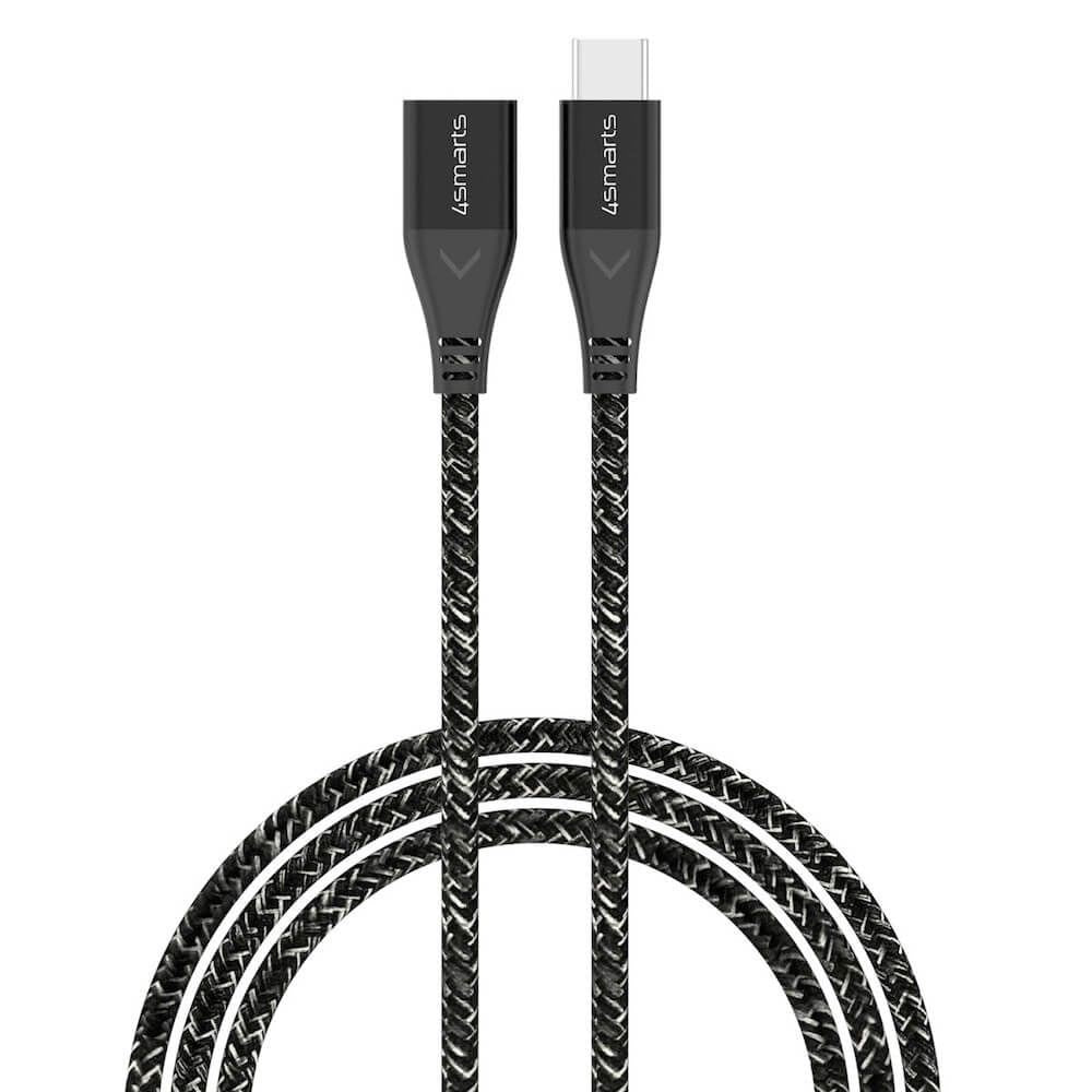4smarts 60W Forlængerkabel - USB-C / 1.5m - Monokrom