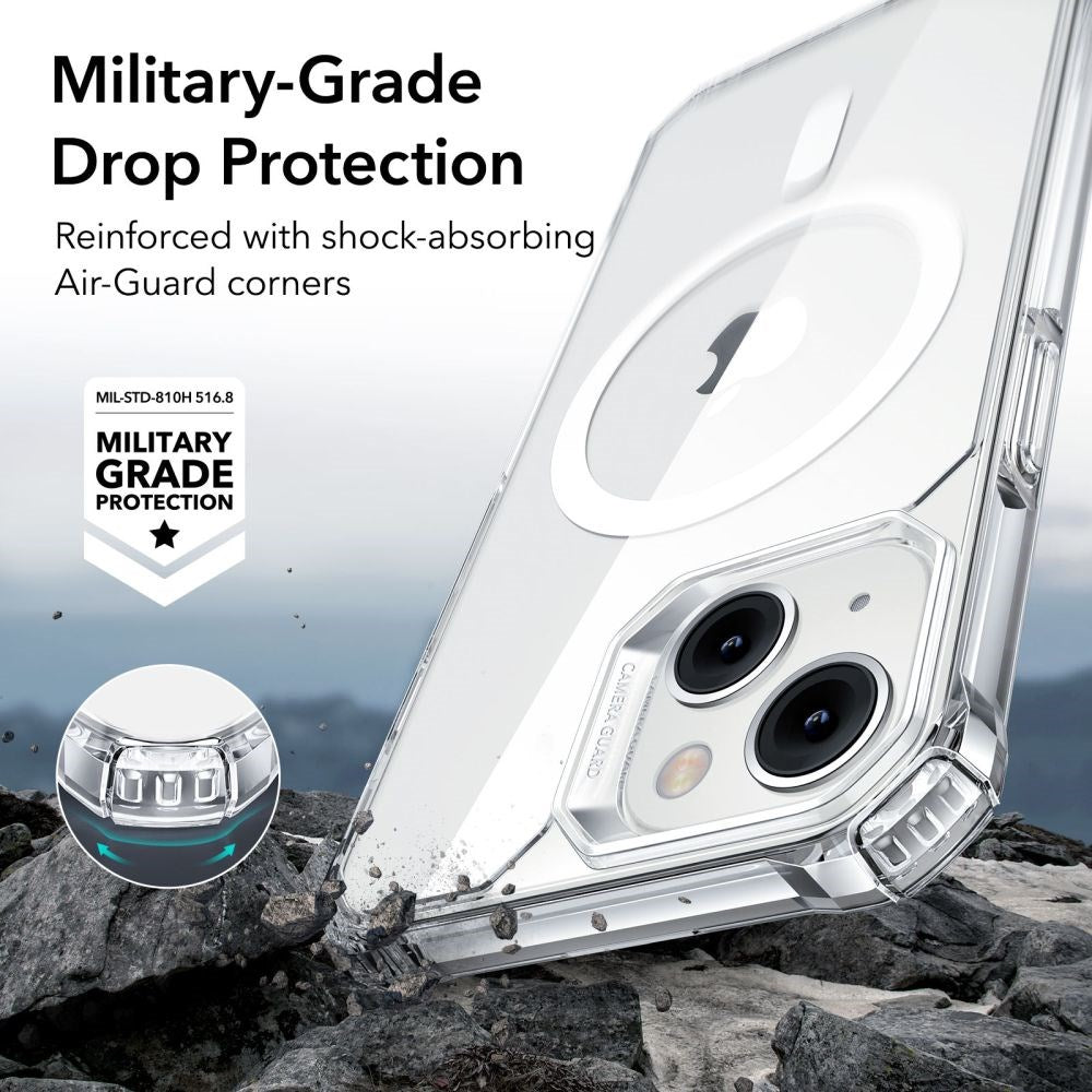 iPhone 14 Pro Max ESR Air Armor Halolock Bagside Cover - MagSafe Kompatibel - Gennemsigtig