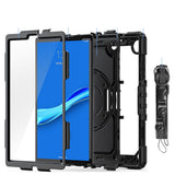 Lenovo Tab M10 FHD Plus 10.3" (TB-X606) Håndværker Cover m. Beskyttelsesfilm fra Tech-Protect Solid360  - Sort