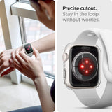Spigen Apple Watch (44/SE/45mm) Liquid Crystal Cover - Gennemsigtig