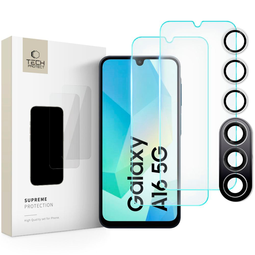 Tech-Protect skjerm og kamerabeskyttelse i herdet glass for Samsung Galaxy A16