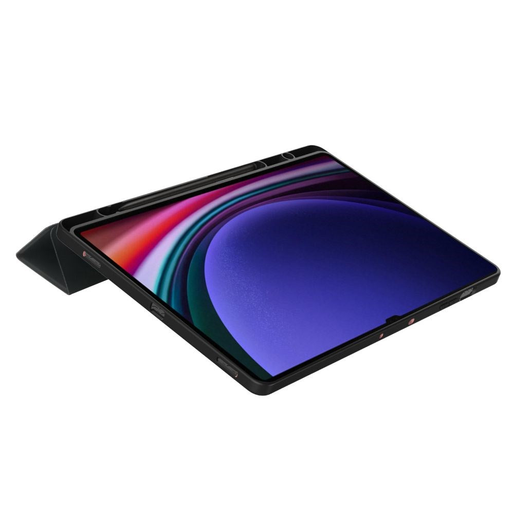 Samsung Galaxy Tab S9 FE+ (Plus) Tech-Protect Smartcase-deksel m. Stylus pennholder - svart