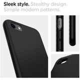 SPIGEN Liquid Armor Cover iPhone SE (2022/2020)/8/7 - Svart