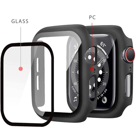 Apple Watch Tech-Protect DEFENSE360 Smartwatch-deksel m. Skjermbeskytter - SE/6/5/4 (44mm) - Svart