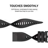 Universal Garmin 22 mm QuickFit-stropp Tech-Protect Smooth Strap - Svart