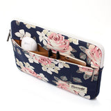 Canvaslife MacBook 15" / PC 15-16" omslag (37,5 x 26,5 cm) - Navy Rose