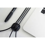 DESIRE2 Tidy Cable Clip Holder 10 Pack - Svart