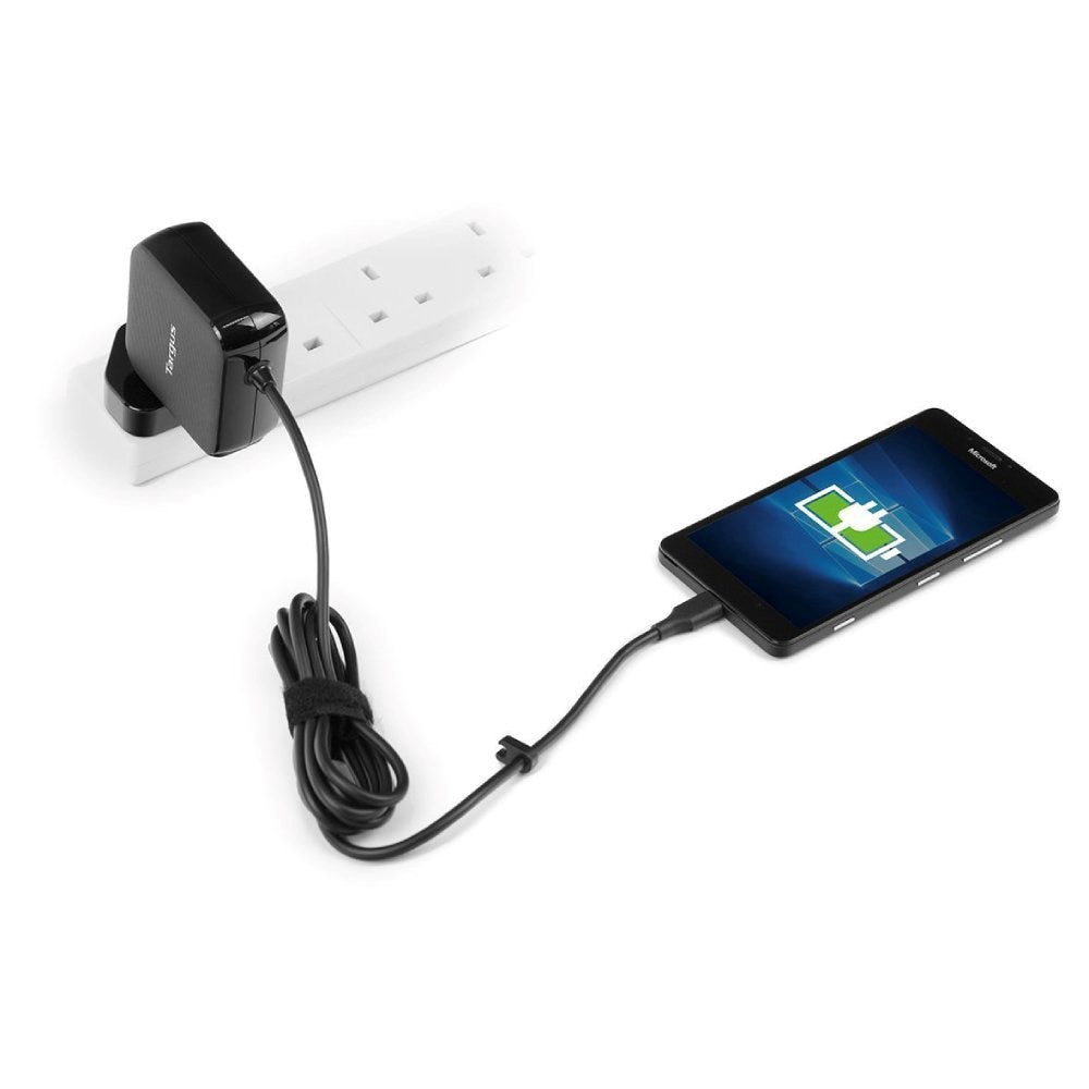 Targus APA95EU Universal Oplader - AC til USB-C - 45W - 1.8m - Sort