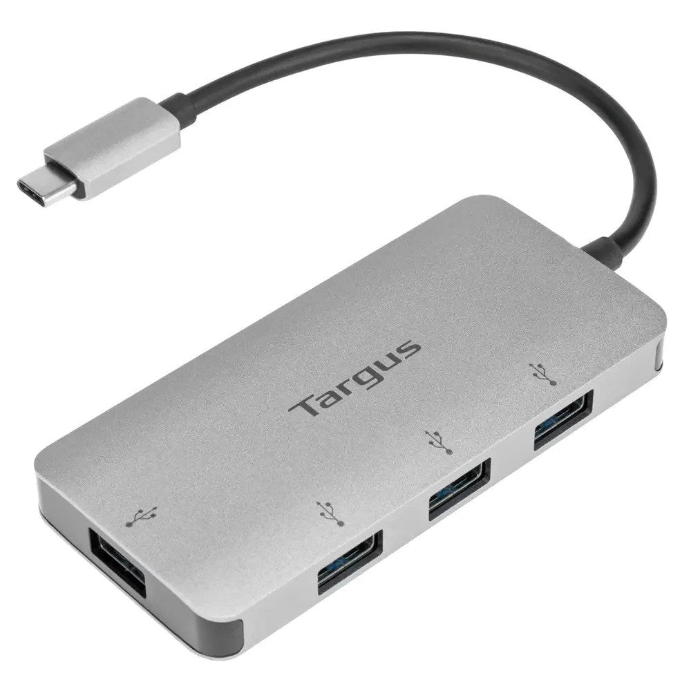 Targus - USB-C Hub - 4x USB-A - Sølv
