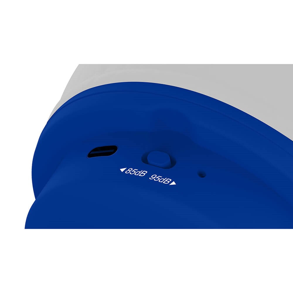 Trådløst barnehodesett på øret Maks. 95dB - 3-7 år - Sonic - Blå / Hvit