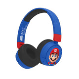 OTL Super Mario On-Ear Bluetooth Headset til Børn - Blå / Rød
