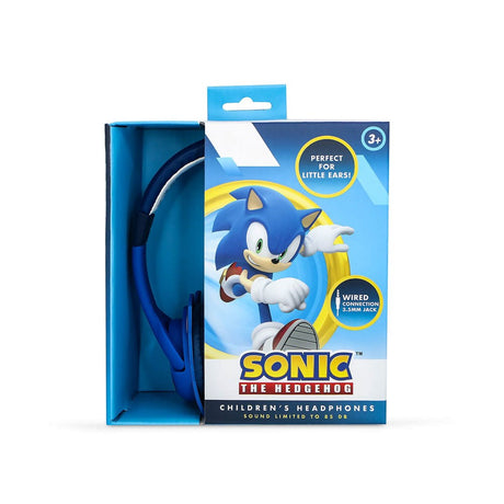 SONIC the Hedgehog OTL On-Ear Børne Headset m. 3D Ører - Max. 85dB - Blå
