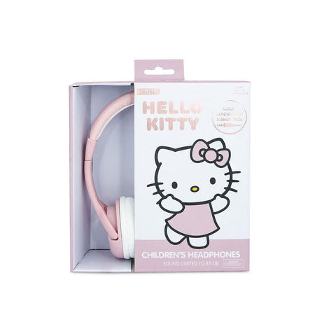 Hello Kitty OTL On-Ear Høretelefoner til Børn m. Jackstik - Max. 85dB - Lyserød