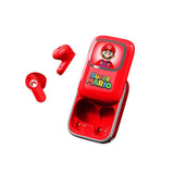 OTL Super Mario True Wireless In-Ear Høretelefoner - inkl. Skub-Op Opladningsetui - Rød