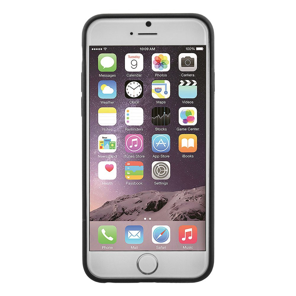 iPhone 6 / 6s Unikt hardt skall - Designer plastbakdeksel - Preget tresølv