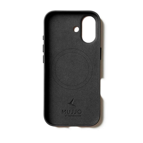 iPhone 17 Mujjo Leather Cover - MagSafe Kompatibel - Black