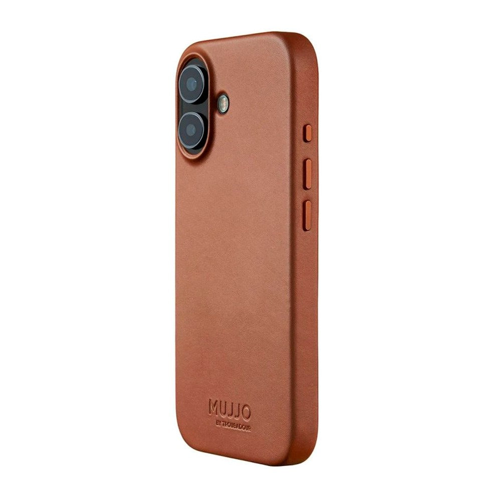 iPhone 17 Mujjo Leather Cover - MagSafe Kompatibel - Tan