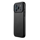 iPhone 17 Pro Mujjo Leather Cover - MagSafe Kompatibel - Black