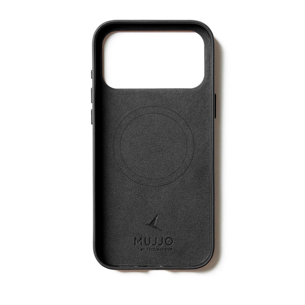 iPhone 17 Pro Mujjo Leather Cover - MagSafe Kompatibel - Black