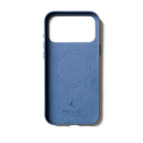 iPhone 17 Pro Max Mujjo Leather Cover - MagSafe Kompatibel - Monaco Blue