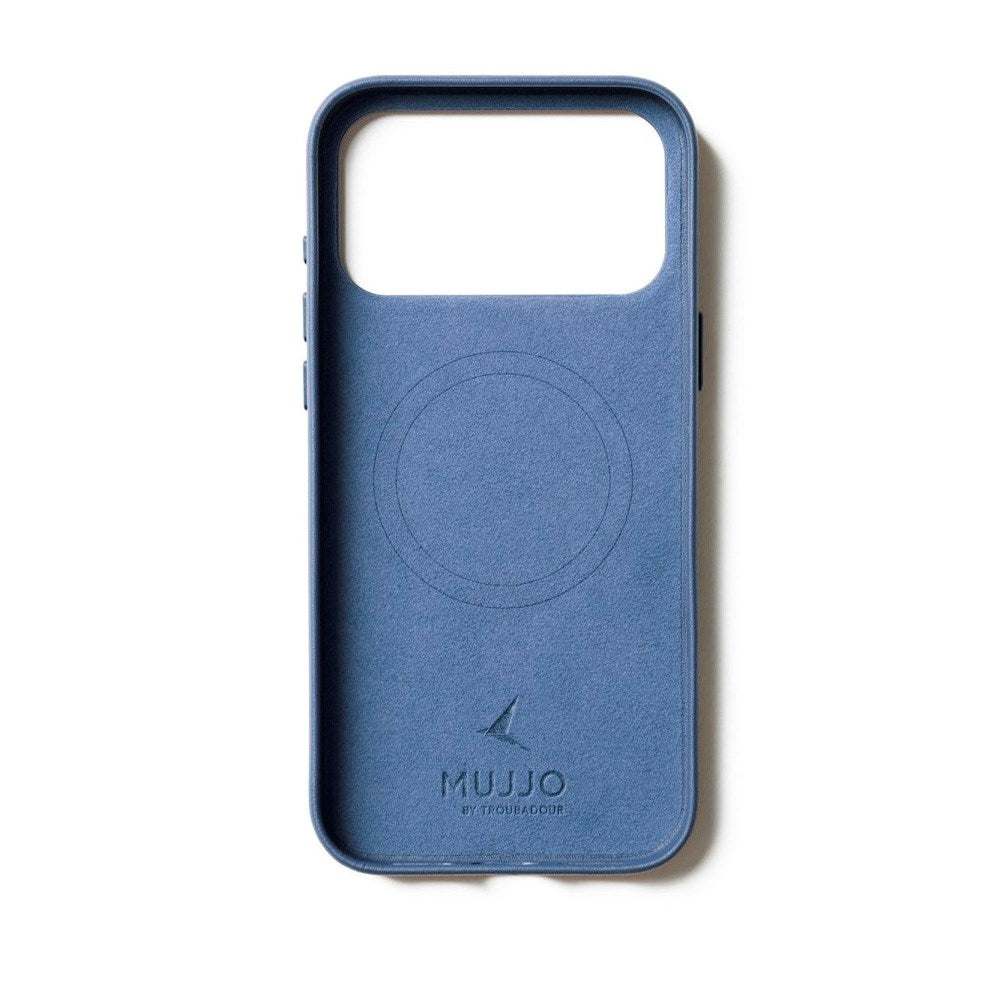iPhone 17 Pro Mujjo Leather Cover - MagSafe Kompatibel - Monaco Blue