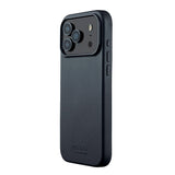 iPhone 17 Pro Mujjo Leather Cover - MagSafe Kompatibel - Basalt