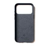 iPhone 17 Pro Mujjo Leather Cover - MagSafe Kompatibel - Basalt