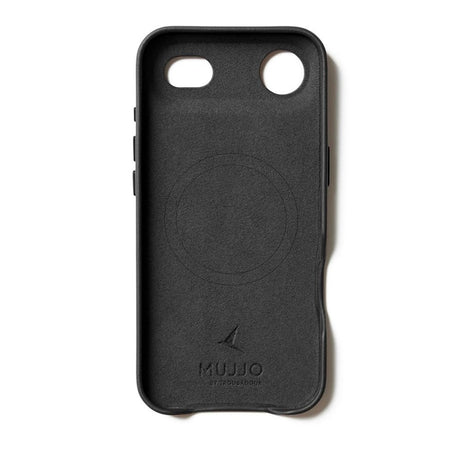 iPhone Air Mujjo Leather Cover - MagSafe Kompatibel - Black