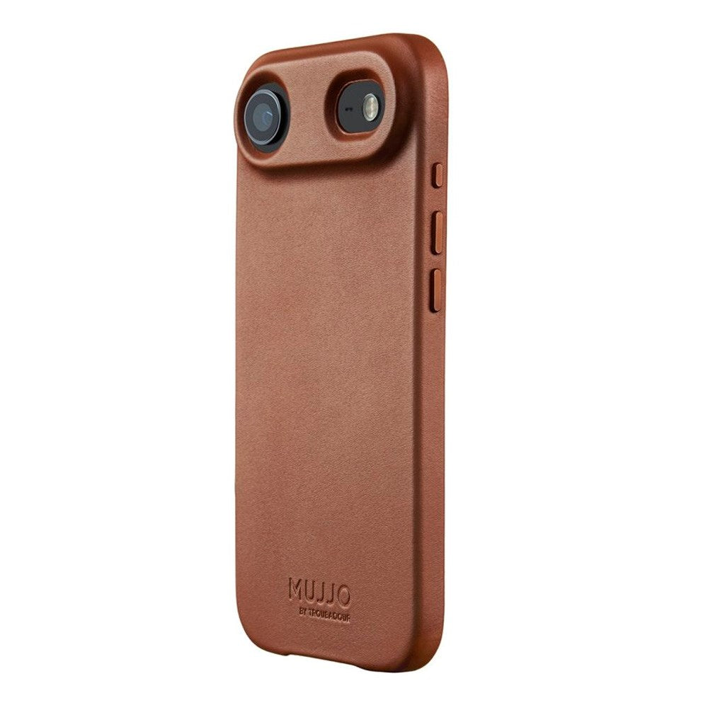 iPhone Air Mujjo Leather Cover - MagSafe Kompatibel - Tan