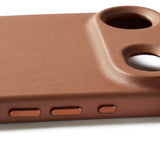 iPhone Air Mujjo Leather Cover - MagSafe Kompatibel - Tan