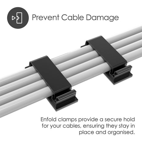 Desire2 Enfold Kabelklemme - 40 stk - Svart