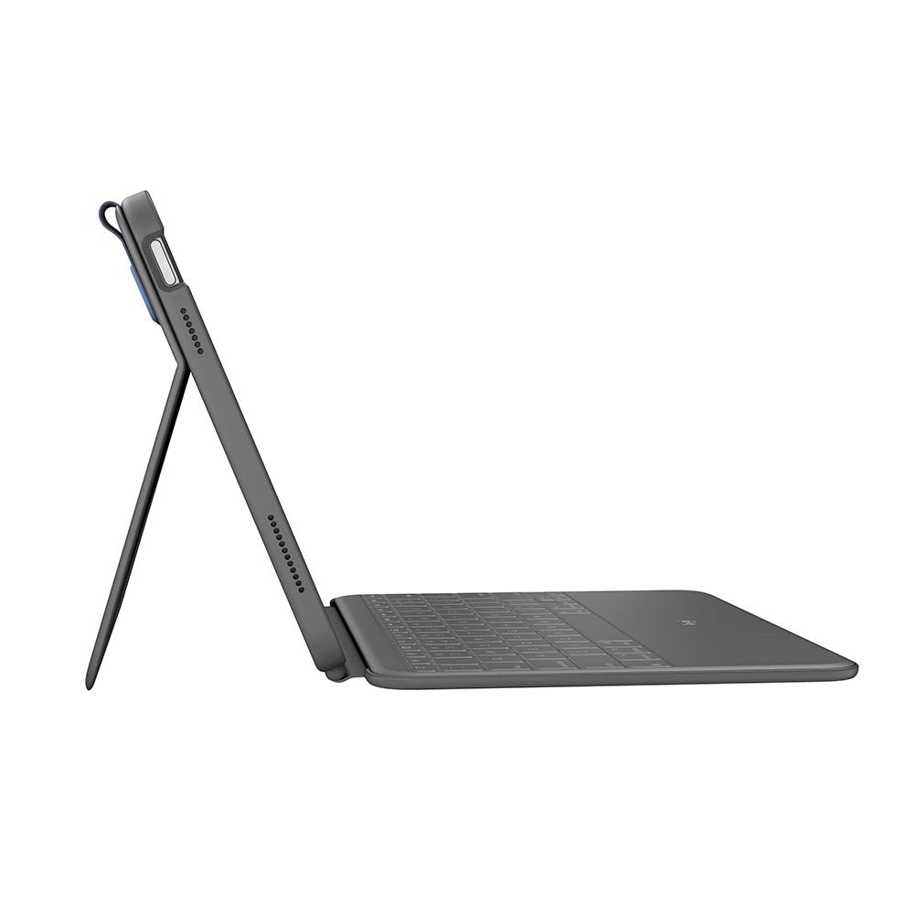 Logitech iPad 11" (2025) / iPad 10.9" (2024/2022) Robust foliotastatur (dansk tastatur m. deksel) - Oxford Grey