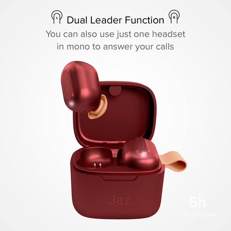 Jaz Airon True Wireless Bluetooth In-Ear-hodetelefoner - Rød