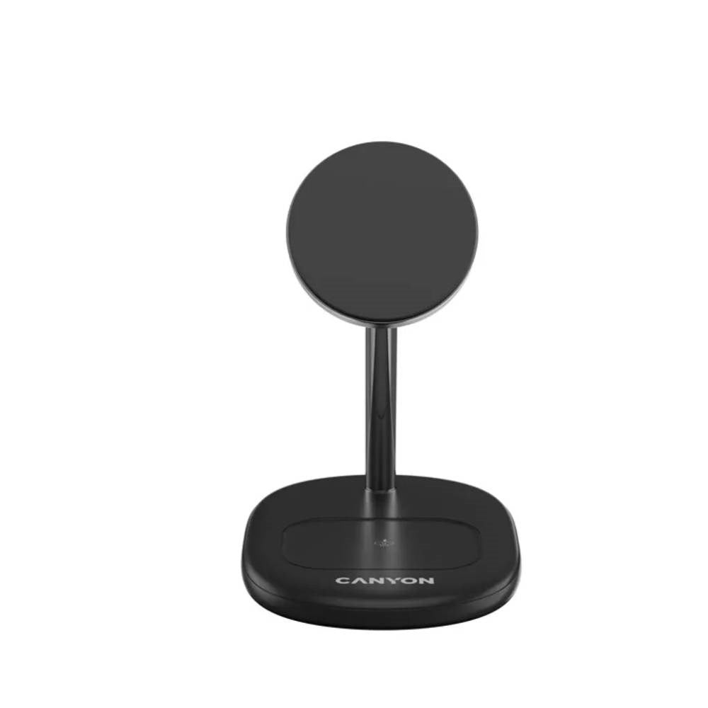 Canyon 15W Qi2 Trådløs Oplader - MagSafe Kompatibel - Sort