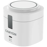 Canyon 15W Qi2 2-i-1 Trådløs Oplader - MagSafe Kompatibel - Hvid