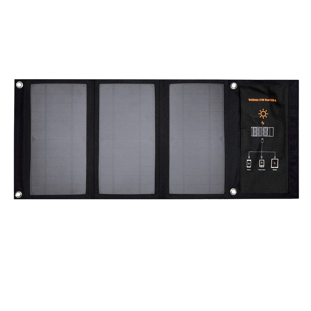 4smarts VoltSolar Solar Lader 21W - 2 x USB-A - Sort