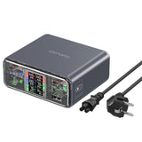 4smarts Lucid GaN DIY 360W Bordoplader - 5x USB-C & 1x USB-A - Grå
