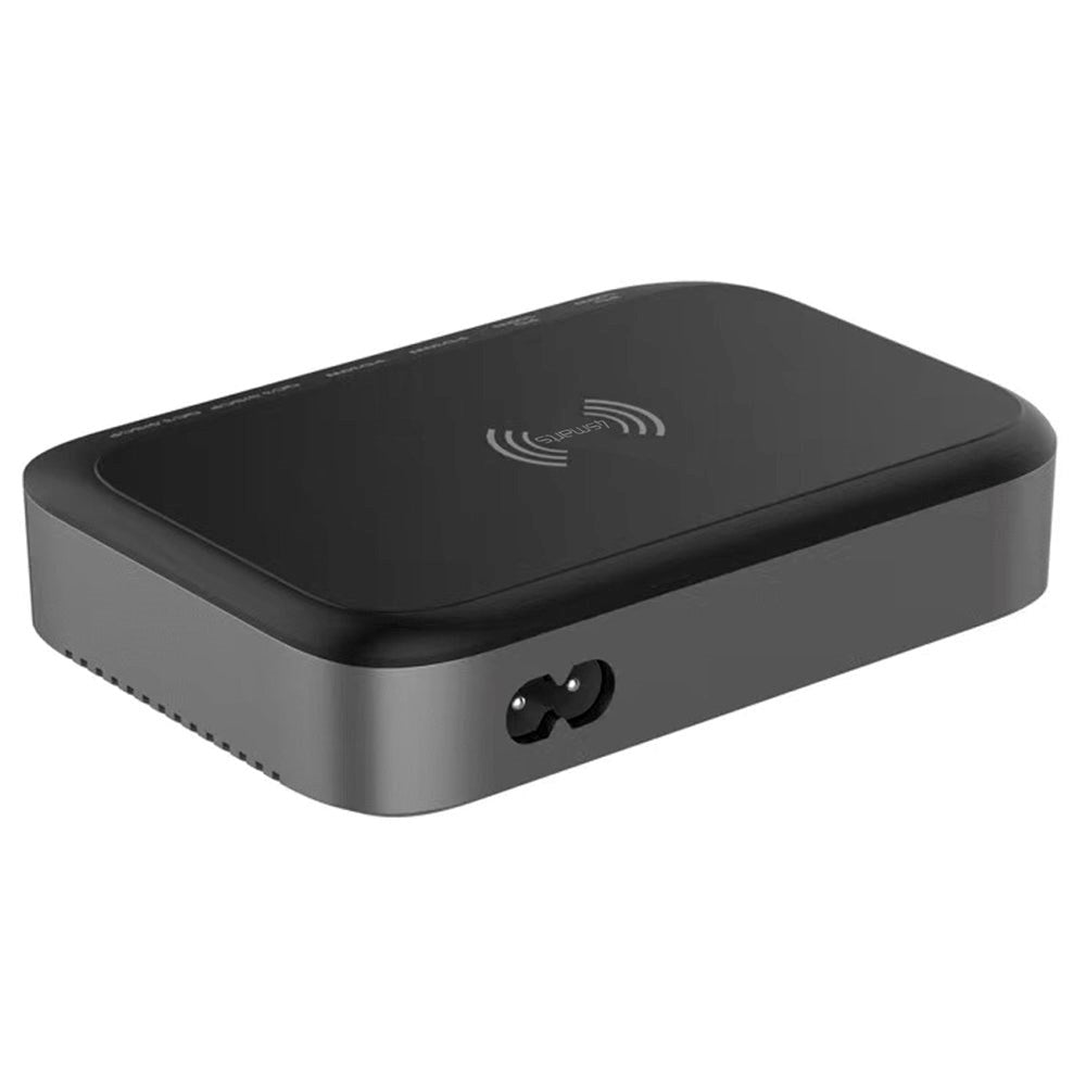 4smarts 7-i-1 PD &amp; PPS 100W ladestasjon m. Trådløs lading - Svart