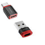 4smarts USB-C til USB-A / USB-C Data Blocker Adapter Sæt - Sort
