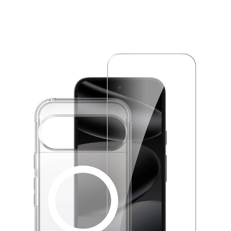 Google Pixel 11 / 11 Pro / 10 / 10 Pro / 9 / 9 Pro 4Smarts 360° Protection Set m. Bagside Cover & Skærmbeskyttelse - Qi2 Kompatibel - Gennemsigtig
