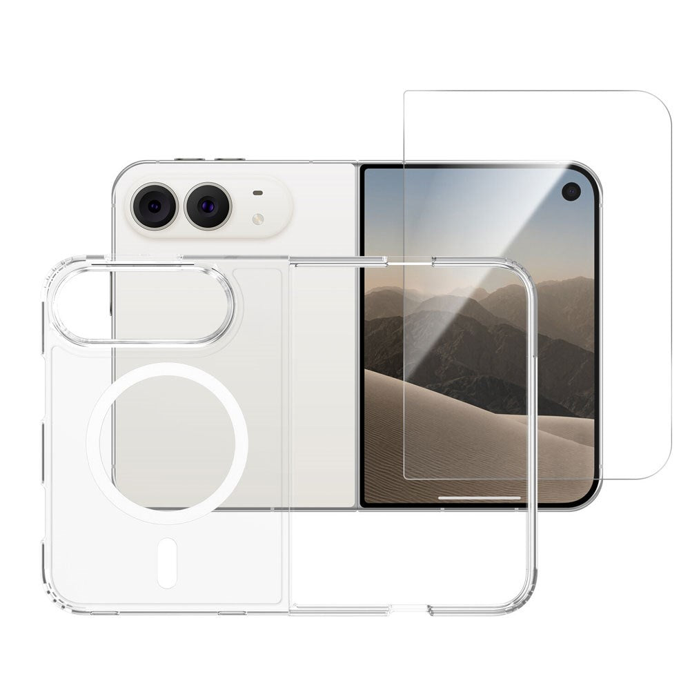 iPhone Duo 4Smarts 360° Protection Set m. Bagside Cover & Skærmbeskyttelse - MagSafe Kompatibel - Gennemsigtig