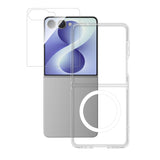 Samsung Galaxy Z Flip8 4Smarts 360° Protection Set m. Bagside Cover & Skærmbeskyttelse - Gennemsigtig