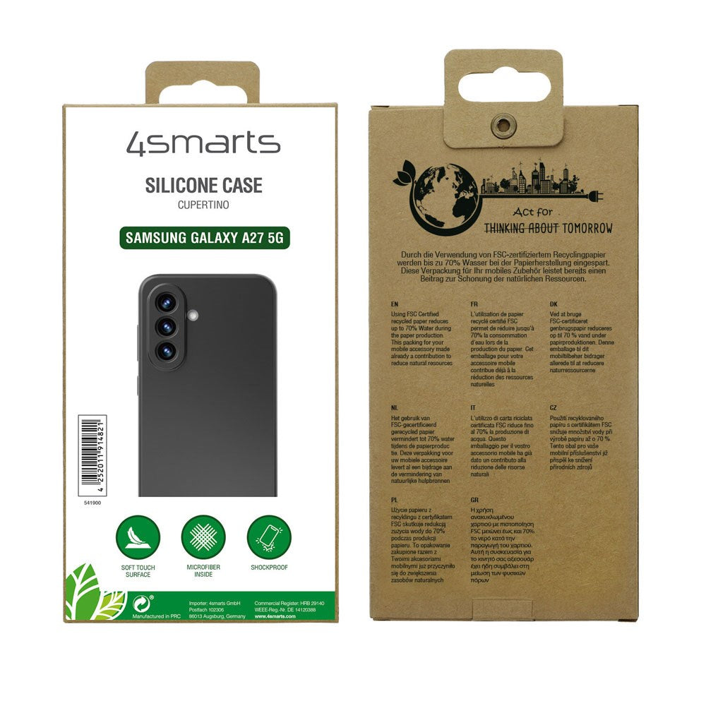 Samsung Galaxy A27 4Smarts Silikone Bagside Cover - Sort