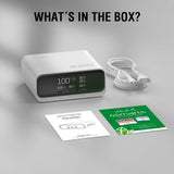 4smarts GaN 100W Bordoplader m. Skærm - 3x USB-C & 2x USB-A - Hvid