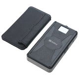 Sandberg 20W Solar Vanntett PowerBank m. 2 x USB-A og 1 x USB-C - 20000mAh - Svart