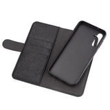 Essentials Samsung Galaxy A14 5G Kunst Læder Flip Cover 2 i 1 m. Kortholder - Sort