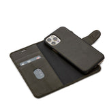 Trunk iPhone 12 Mini Ægte Læder Cover - 2-i-1 Design - Grøn