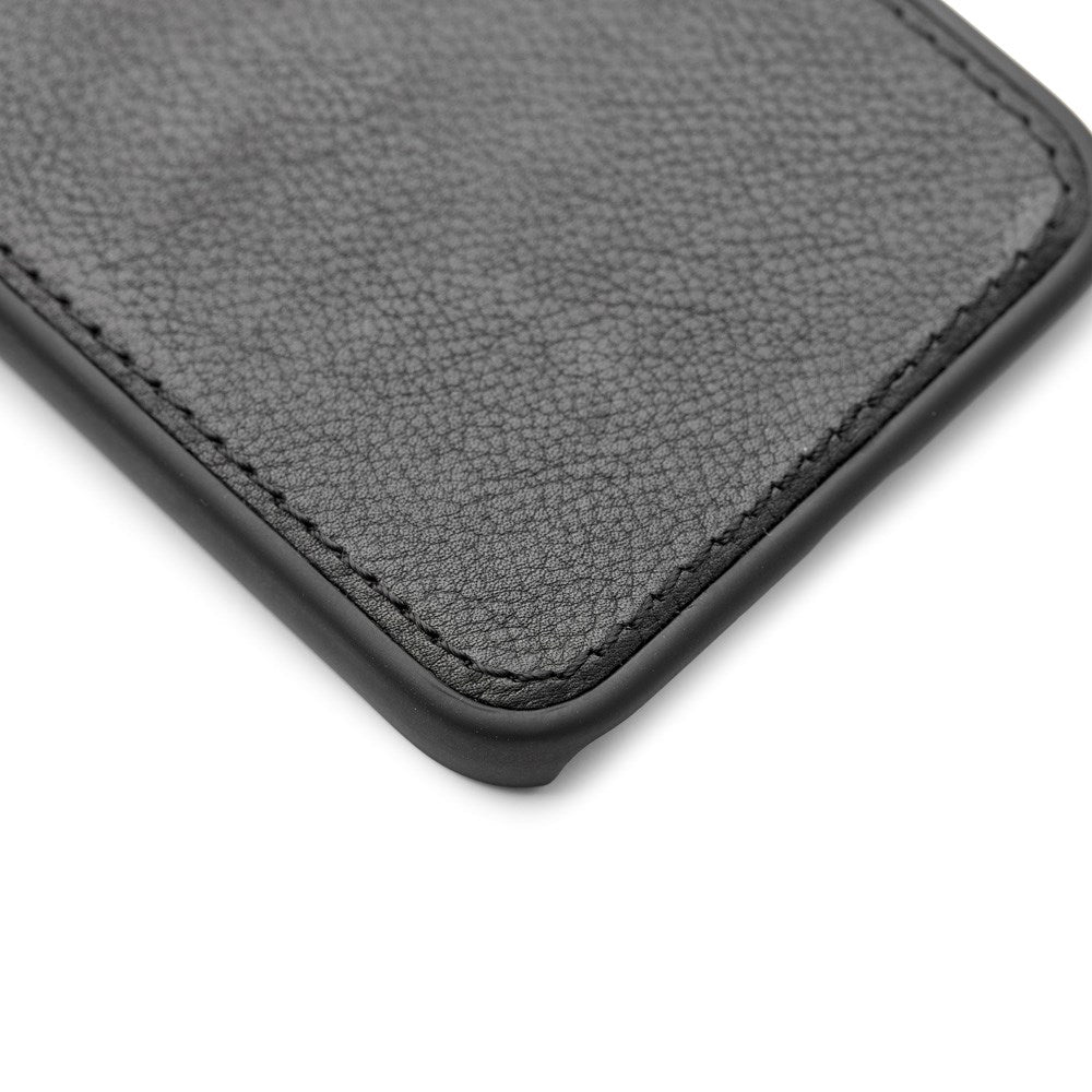 Trunk iPhone 12 Pro Max Ægte Læder Cover - 2-i-1 Design - Sort