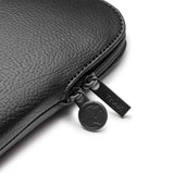 Trunk Vegan Leather Sleeve for Laptop 13" (30,5 x 22 x 2 cm) - Svart epleskall