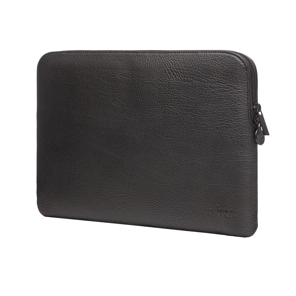 Trunk Vegan Leather Sleeve for Laptop 13" (30,5 x 22 x 2 cm) - Svart epleskall